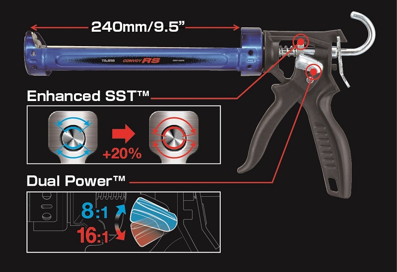 Пистолет для герметика Tajima Convoy RS