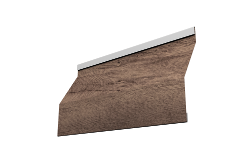 Ламель забора жалюзи Milan Slim Grand Line 0,45 Print Premium Almond Wood Fresh