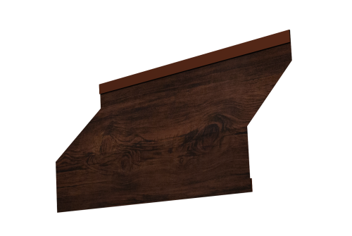 Ламель забора жалюзи Milan new Grand Line 0,45 Print Elite с пленкой Cherry Wood TwinColor
