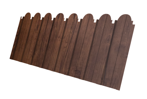 Профнастил C10A фигурный Grand Line 0,4 Print Premium Cherry Wood Fresh TwinColor