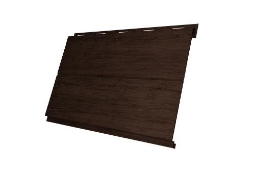 Софит металлический Вертикаль 0,2 line Grand Line 0,45 Print-double Premium с пленкой Antique Wood