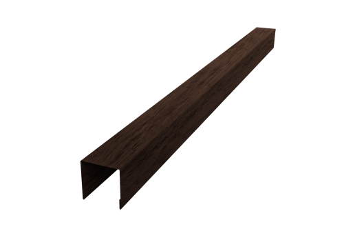 Планка вертикальная лицевая для забора жалюзи Palermo Grand Line 0,45 Print-double Elite Antique Wood (1,8м)