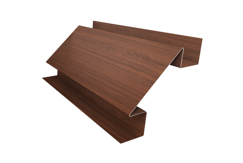 Планка угла внутреннего сложного Экобрус Grand Line 0,45 Print Elite Choco Wood TwinColor (2м)
