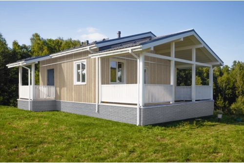 Сайдинг Double-брус Grand Line Tundra ясень (3,0м)