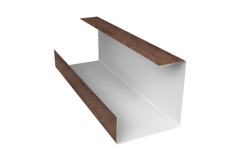 Планка угла внутреннего составная нижняя 0,45 Print Premium Almond Wood Fresh (3м)