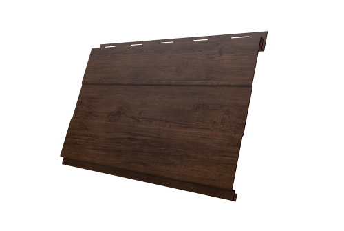 Софит металлический Вертикаль 0,2 prof Grand Line 0,45 Print Premium с пленкой Cherry Wood Fresh TwinColor