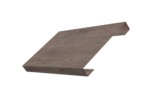 Ламель лицевая 150 забора жалюзи Texas Grand Line 0,45 Print Elite White Wood TwinColor
