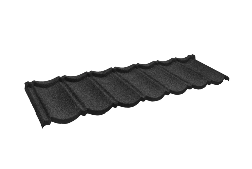 Лист композитной черепицы CM Roof Bond цвет black (черный)