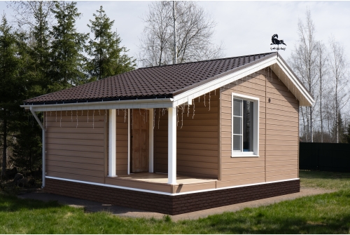 Сайдинг Natural-брус Grand Line Tundra рябина (3,0м)