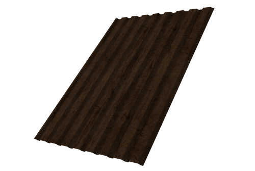 Профнастил С20A Grand Line 0,45 Print Elite Antique Wood TwinColor