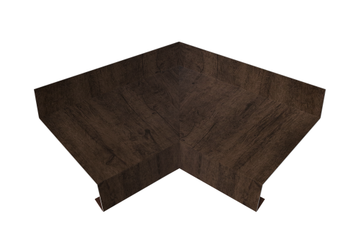 Угол отлива внутренний 70 Grand Line 0,45 Print Elite с пленкой Antique Wood TwinColor