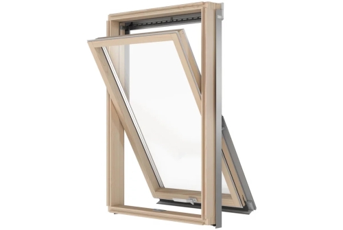 Окно мансардное RoofLITE+ AAY B1500 78х118 (двухкамерное, 12см, ручка снизу)