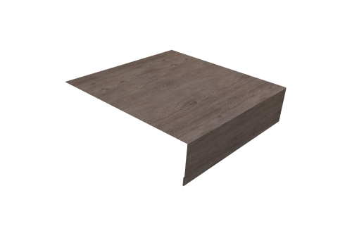 Планка околооконная простая 200х50 Grand Line 0,45 Print Elite White Wood TwinColor (2м)