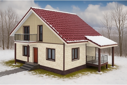 Фасадная панель Grand Line Дикий камень Classic молочный