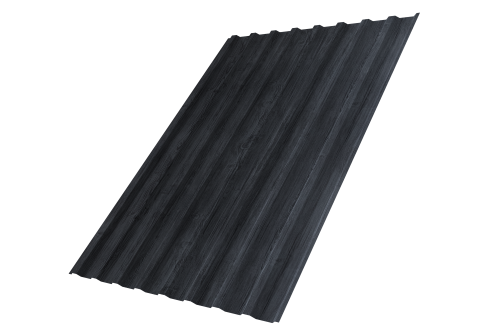 Профнастил С20B Grand Line 0,45 Print Premium с пленкой Grey Wood TwinColor