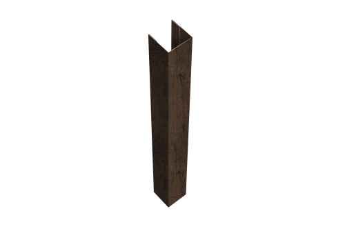 Стойка для забора жалюзи Texas (для калиток и ворот) Grand Line 0,45 Print-Double Premium Antique Wood  (3м)