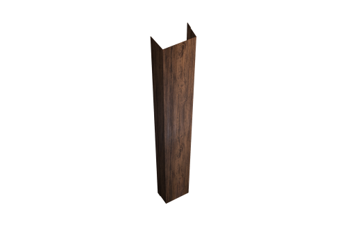 Крепежная планка нижняя для забора жалюзи Texas Grand Line 0,45 Print-Double Premium Antique Wood (1,8м)
