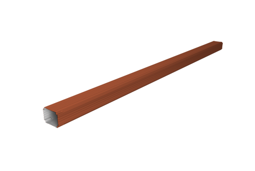 Труба гофрированная Vortex Lite Matt 76х102х3000мм RAL 8004 терракота