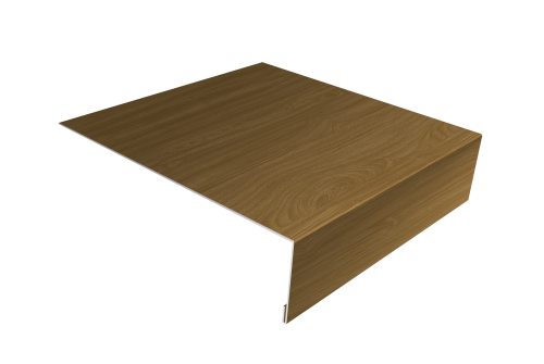 Планка лобовая/околооконная простая 190х50 Grand Line 0,45 Print Elite Honey Wood TwinColor (2м)