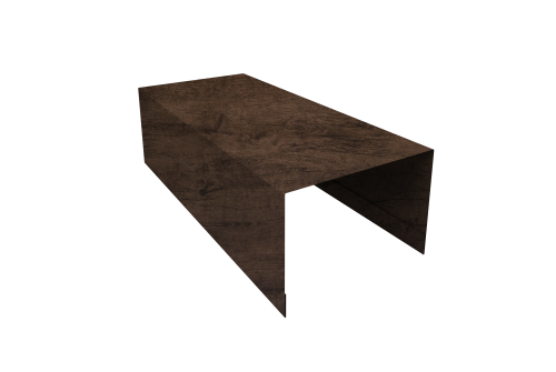 Крышка для забора из сайдинга ЭкоБрус Grand Line 0,45 Print-double Elite Antique Wood (2,5м)