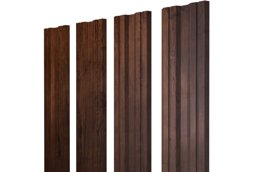 Штакетник Twin с прямым резом Grand Line 0,45 Print Premium Cherry Wood Fresh TwinColor