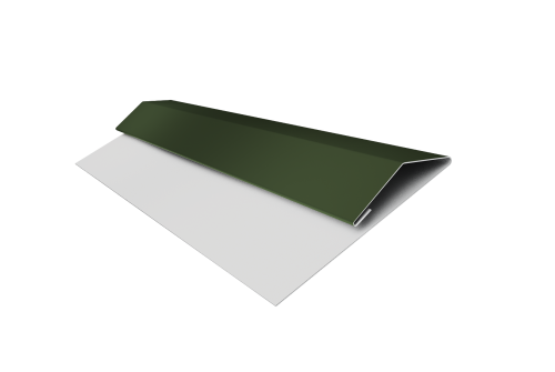 Планка стартово-финишная Экобрус Grand Line 0,5 Satin Matt TX RAL 6020 хромовая зелень (2м)
