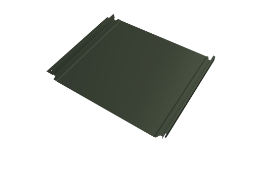 Кликфальц Double Pro Grand Line 0,5 Satin Matt TX с пленкой на замках RAL 6020 хромовая зелень