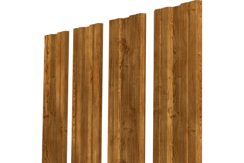 Штакетник Twin XL с прямым резом Grand Line 0,45 Print-Double Elite Golden Wood