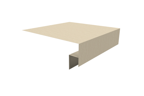 Планка околооконная сложная Экобрус Grand Line 250х50х25 0,45 Print Elite Milky Wood TwinColor (3м)