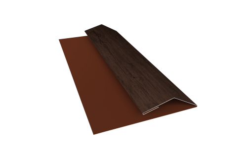 Планка финишная Блок-Хаус new Grand Line 0,45 Print Premium Antique Wood TwinColor (3м)