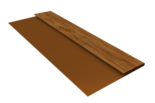 Планка стартовая Блок-Хаус new Grand Line 0,45 Print Elite Golden Wood TwinColor (2м)