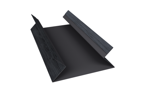Планка угла внутреннего составная верхняя 0,45 Print Premium Grey Wood TwinColor (2м)