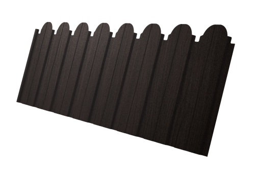 Профнастил C10B фигурный Grand Line 0,45 Print Elite Coffee Wood TwinColor