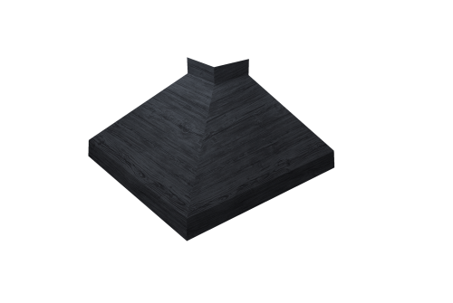 Угол отлива внешний 100 Grand Line 0,45 Print Premium с пленкой Grey Wood TwinColor