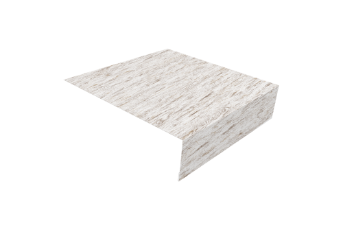 Планка околооконная простая 200х75 Grand Line 0,45 Print Elite Snow Wood TwinColor (2м)