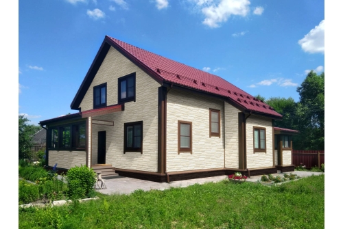 Фасадная панель Grand Line Камелот Classic молочный