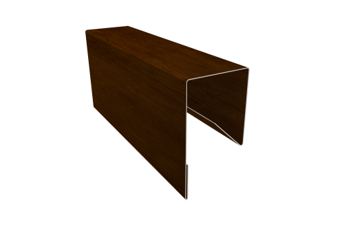 Планка П-образная заборная 17 Grand Line 0,45 Print-Double Premium Golden Wood Intense F (2м)