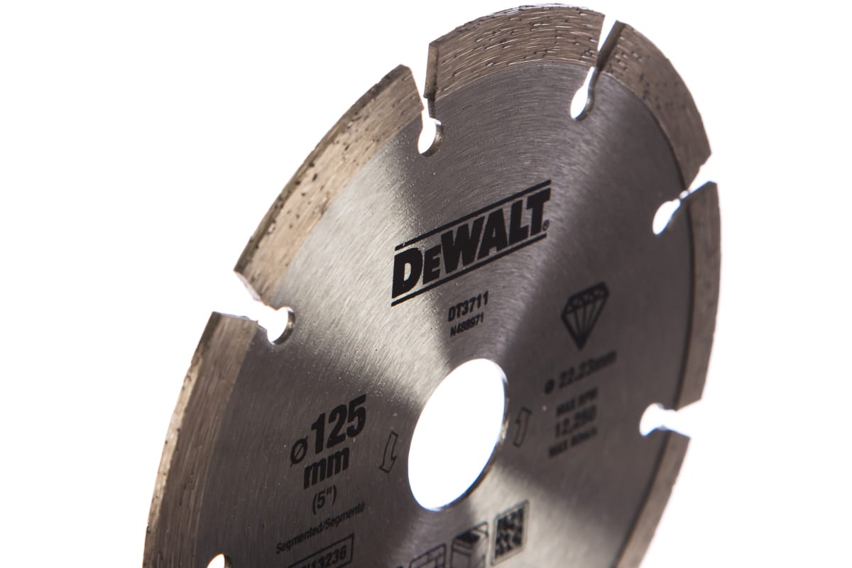 Алмазный диск сегментный DeWalt 125 мм DT3711