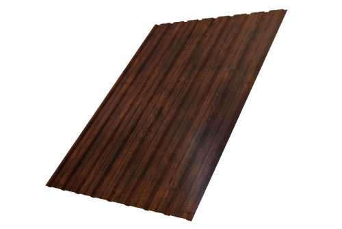 Профнастил С10B Grand Line 0,4 Print Premium Cherry Wood Dark FTC
