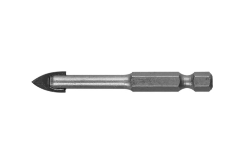 Сверло по стеклу и кафелю Зубр (d10мм), 2x кромка, Hex 1/4 (29840-10)