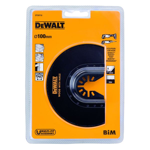 Радиальное пильное полотно DeWalt 23х100 мм