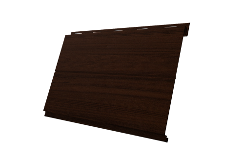Софит металлический Вертикаль 0,2 line Grand Line 0,45 Print Elite с пленкой Choco Wood TwinColor