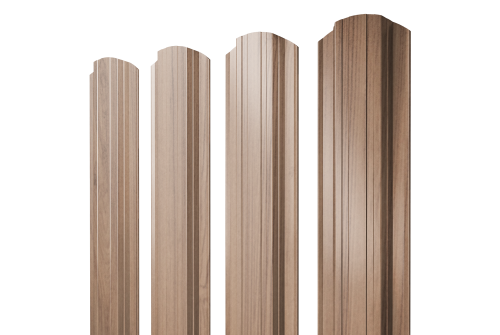 Штакетник Прямоугольный фигурный Grand Line 0,45 Print Elite Honey Wood TwinColor