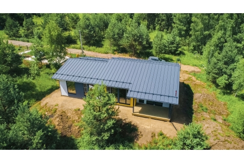 Кликфальц Pro Line Grand Line 0,5 PurLite Matt с пленкой на замках RAL 7024 мокрый асфальт
