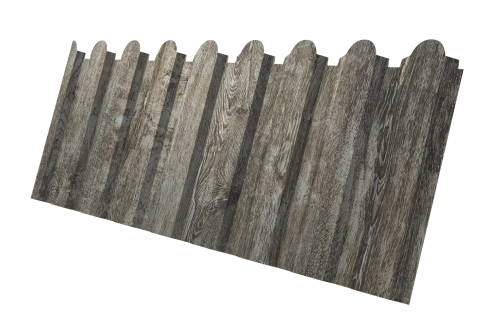 Профнастил С20A фигурный Grand Line 0,45 Print Elite Nordic Wood TwinColor