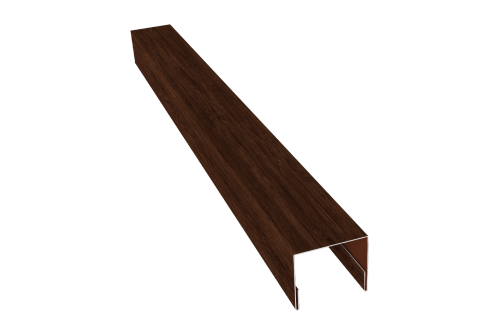 Планка П-образная заборная 24 Grand Line 0,45 Print Elite Cherry Wood TwinColor (3м)