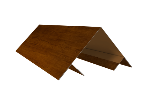 Планка угла внешнего составная верхняя 0,45 Print Premium Golden Wood Intense FTC (2м)