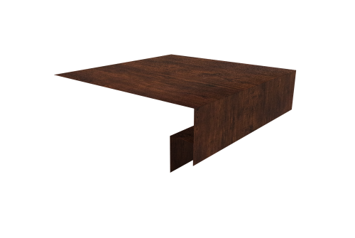 Планка околооконная сложная Блок-Хаус new 200х50х27 Grand Line 0,45 Print-Double Premium Cherry Wood Dark F (3м)