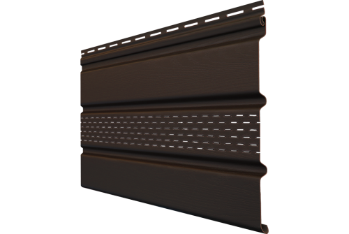 Софит Classic Grand Line частично перфорированный шоколадный (3,0м)