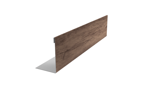 Нащельник 25х35 для забора жалюзи к ламели 125 Texas Grand Line 0,45 Print Premium Almond Wood Fresh (L2,0)